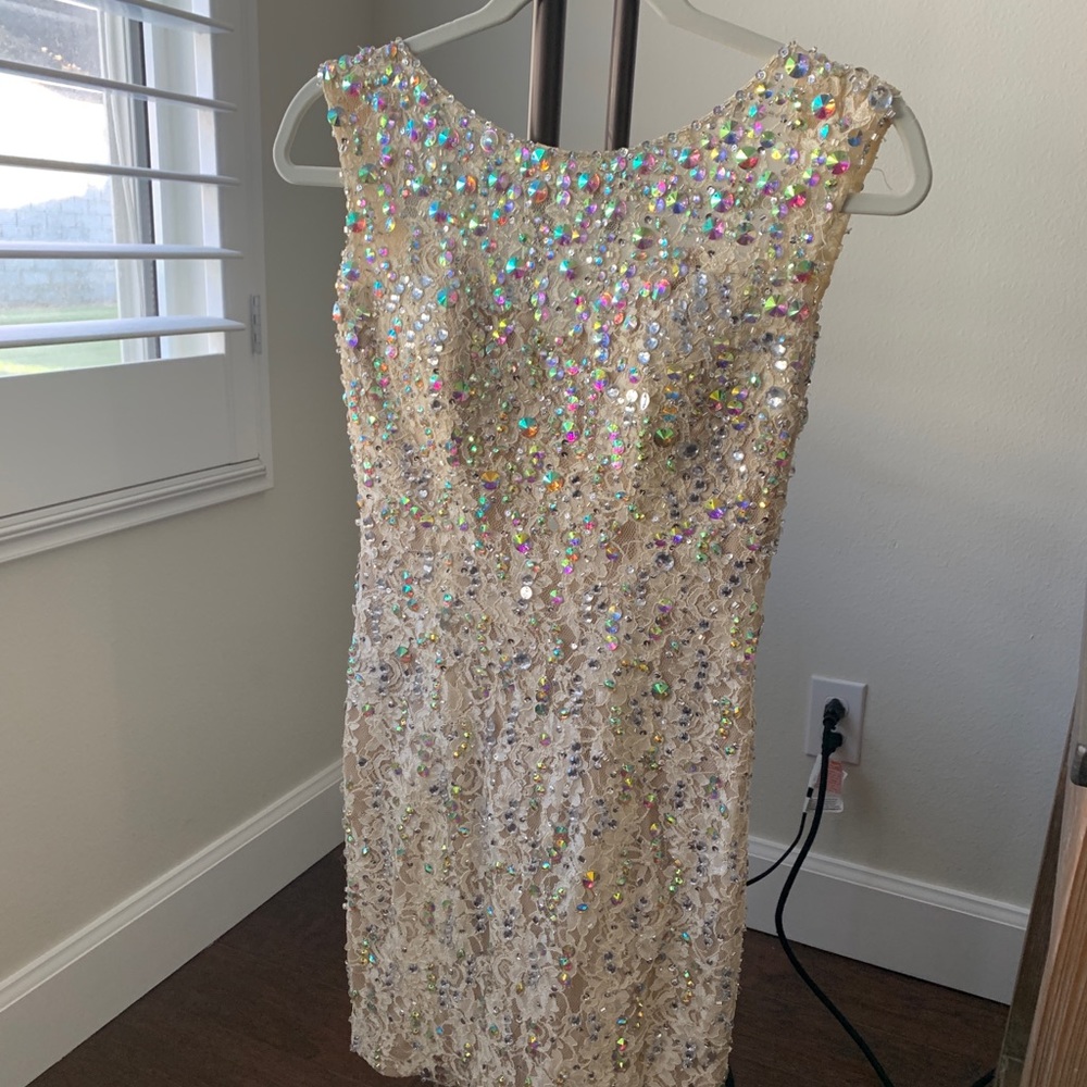 COPY - Mori Lee by Madeline Gardner sequin short dress 4